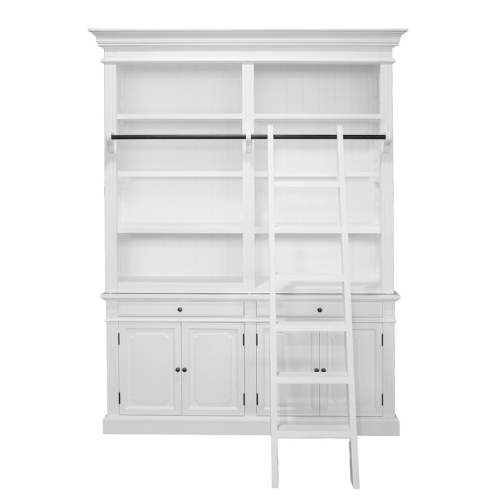 Oxford Two Bay Bookcase with Ladder