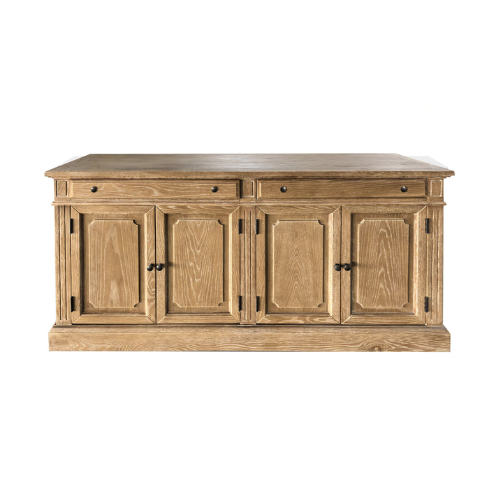 Oxford Medium Buffet Whitewash Oak 163cm wide x 42cm deep x 80cm high