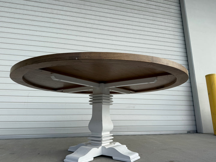 Hannah 1.2m Round Dining Table With White Base - Brisbane Floorstock