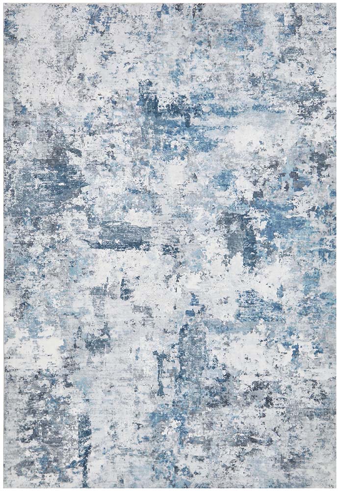 Sadie Blue Machine Washable Rectangle Rug