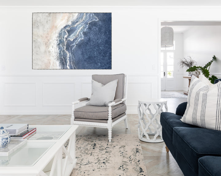 Reef View Canvas Extra Large Canvas In Antique Silver Frame