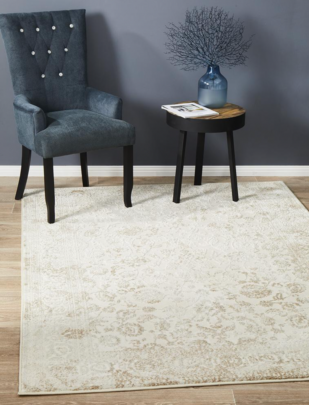 Opulence Transitional Cream Rectangle Rug