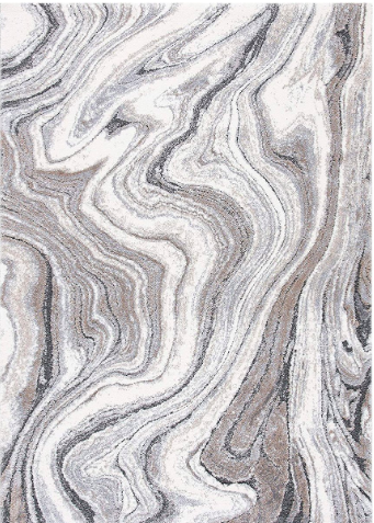 Mineral Grey Contemporary Rectangle Rug