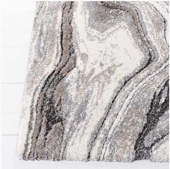 Mineral Grey Contemporary Rectangle Rug
