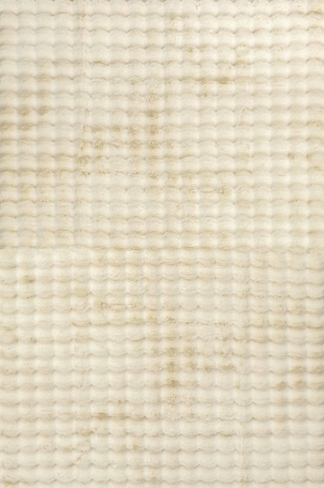 Bubble Natural Washable Rectangle Rug
