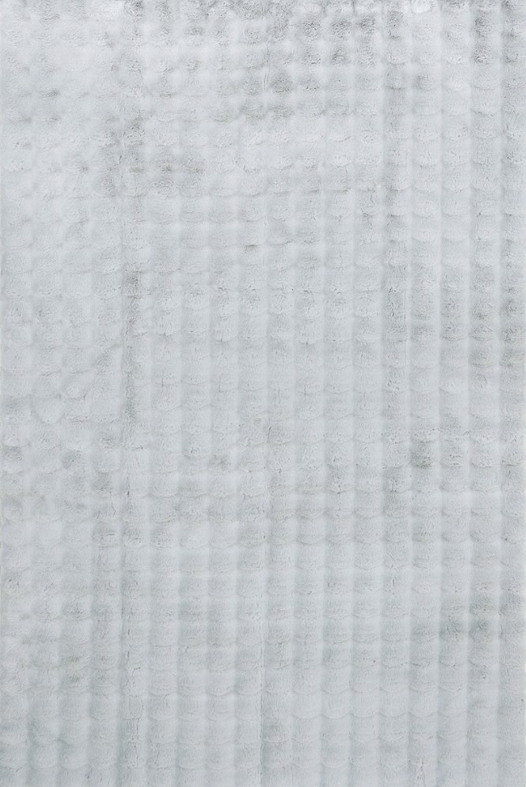 Bubble Silver Washable Rectangle Rug