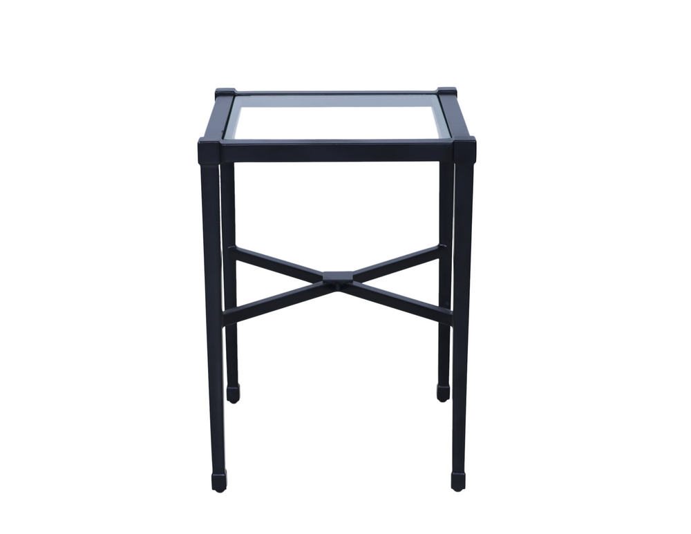 Amalfi Outdoor Black Side Table