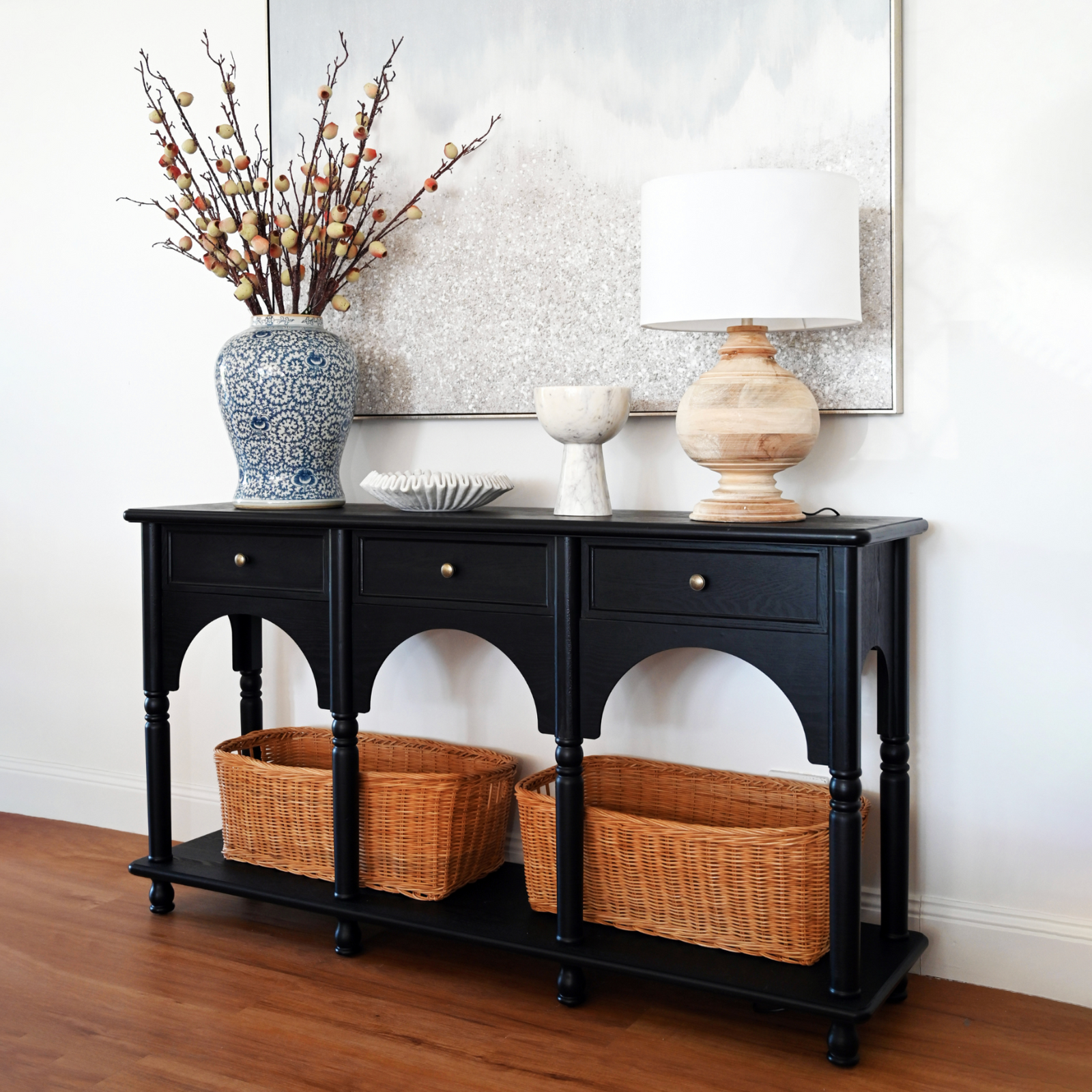 Black Arch Medium Console Table - Sydney Floorstock