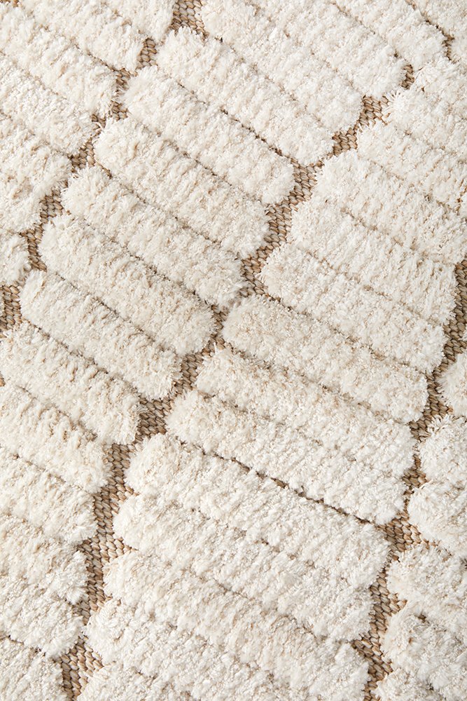 Huxley Textured Cream Rectangle Rug