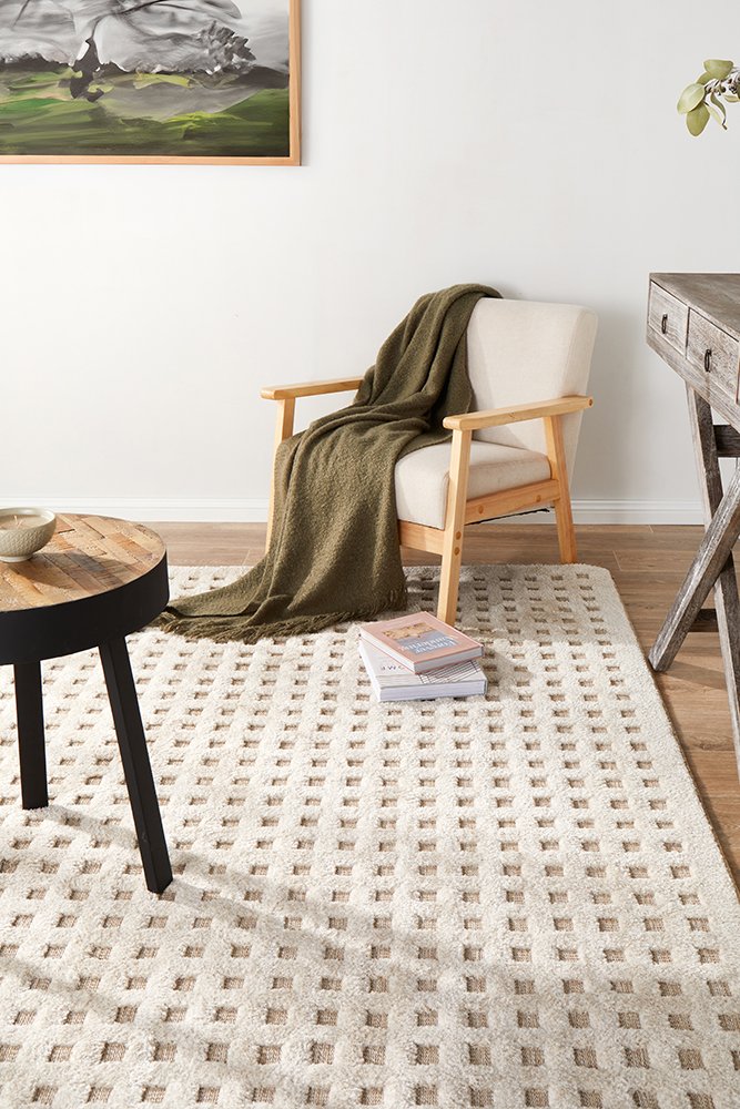 Rowan Textured Natural Rectangle Rug