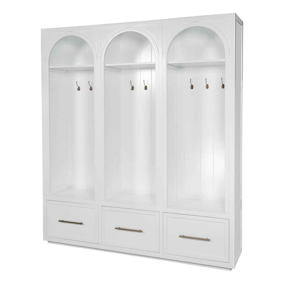 Arch Triple Bay Locker Cabinet