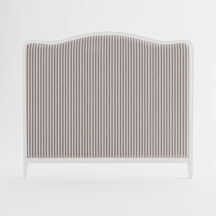 Isabelle French Provincial Curved Bedhead-PREORDER Satin White