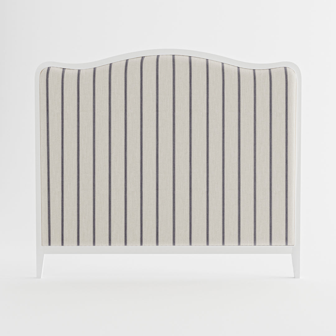 Isabelle French Provincial Curved Bedhead-PREORDER Satin White