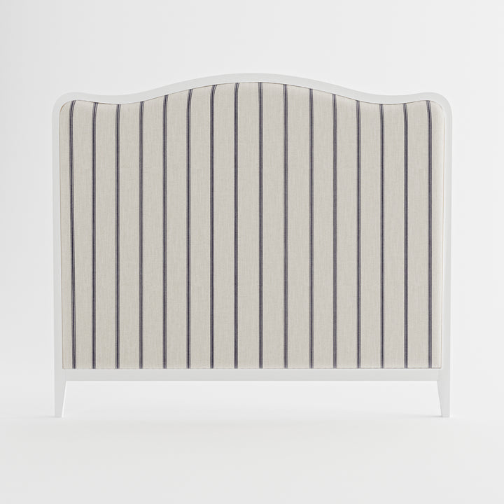 Isabelle French Provincial Curved Bedhead-PREORDER Satin White