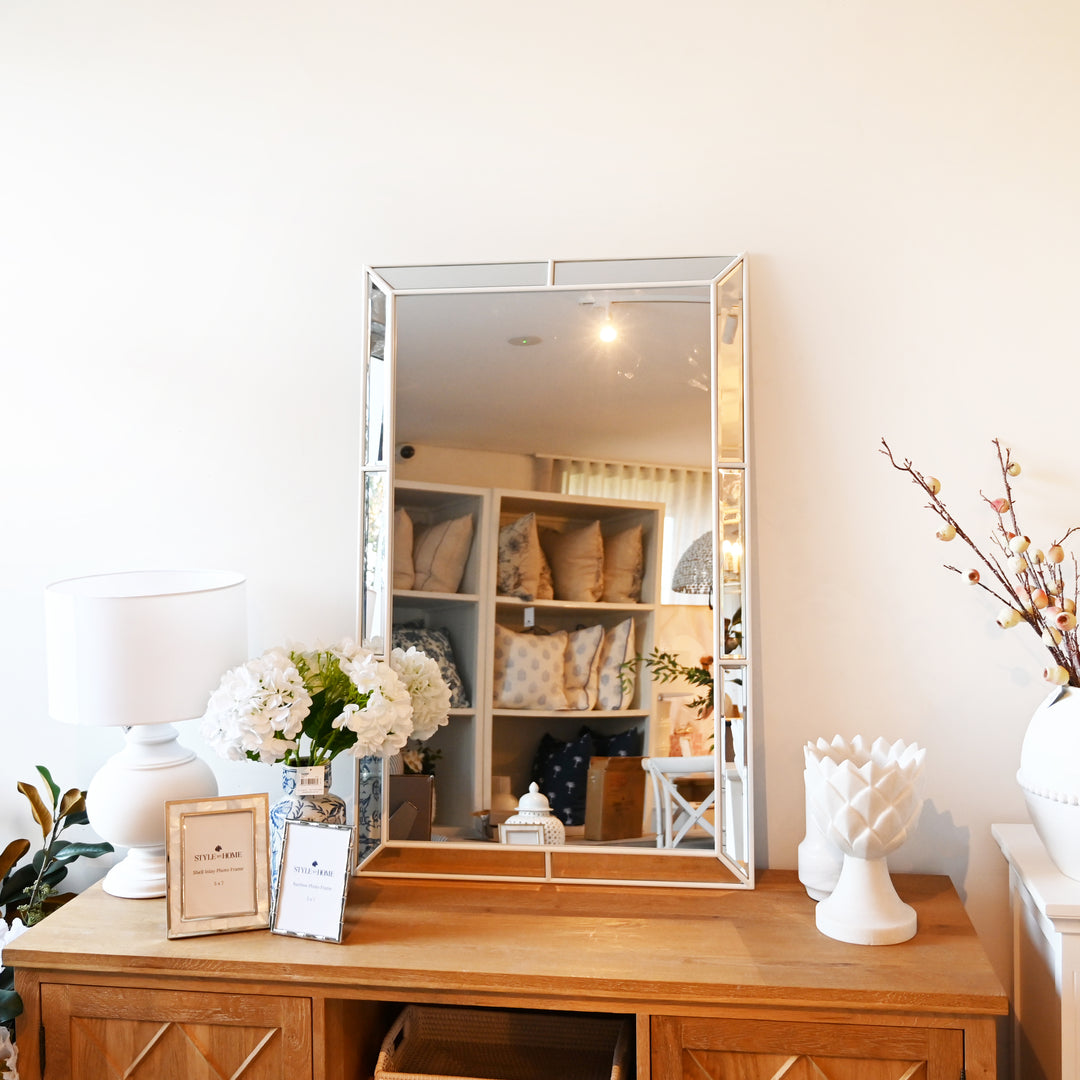 Windsor White Rectangular Wall Mirror