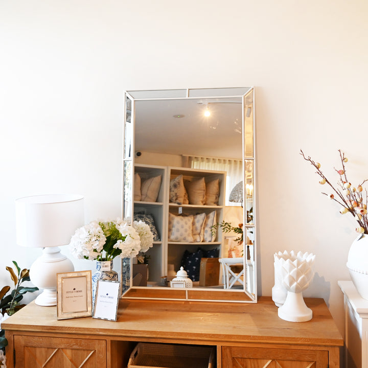 Windsor White Rectangular Wall Mirror