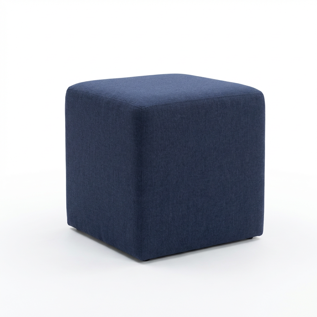 Justine Upholstered Cube Ottoman