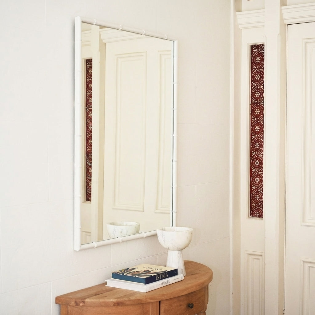 Eli Portrait White Rectangle Mirror