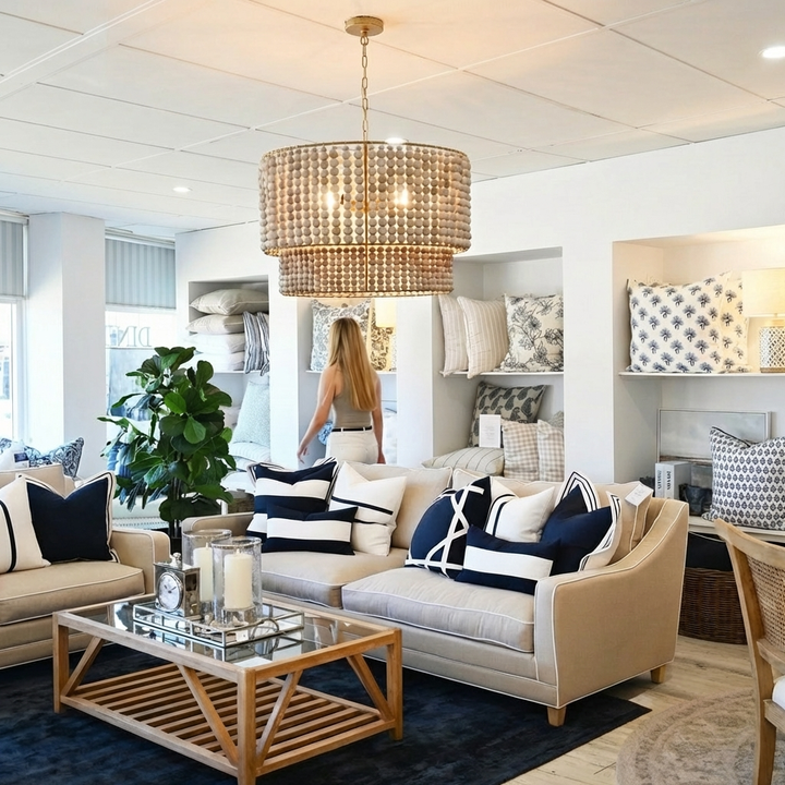 Clara Natural Beaded Chandelier