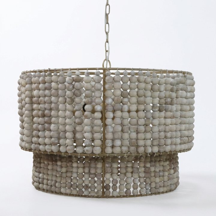 Clara Natural Beaded Chandelier