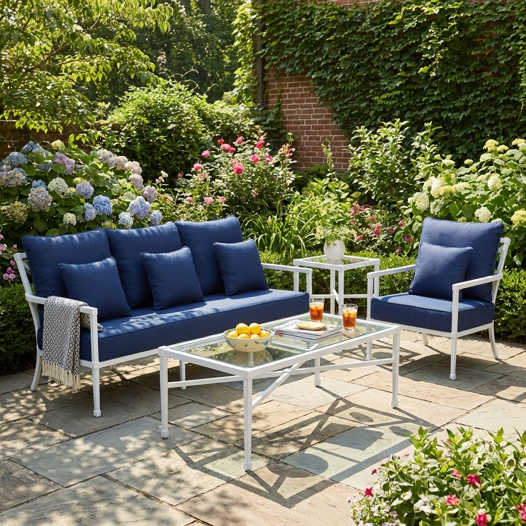 Amalfi White Outdoor Armchair