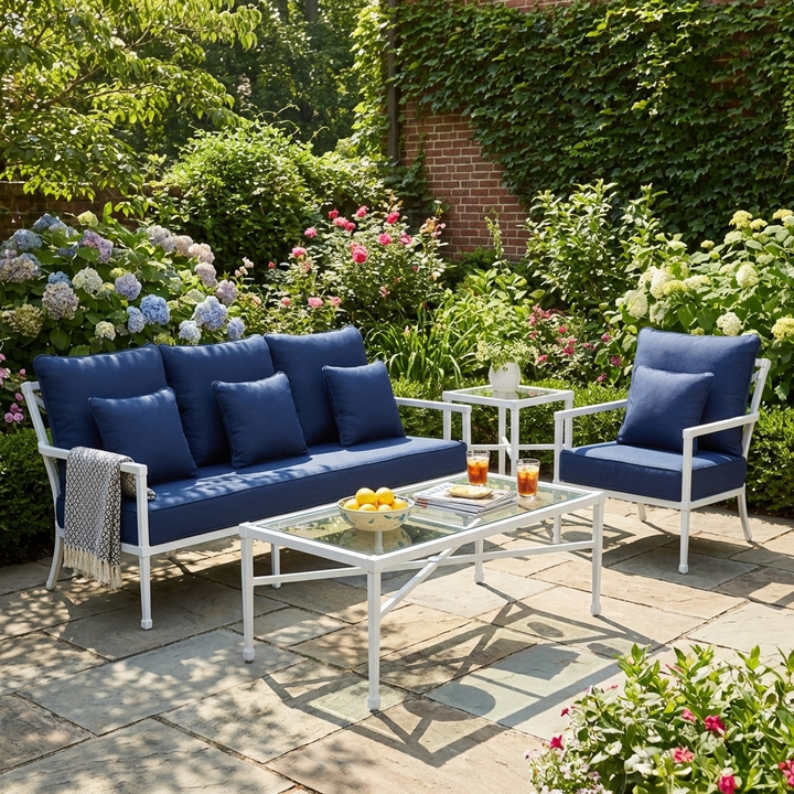 Amalfi White Outdoor Armchair