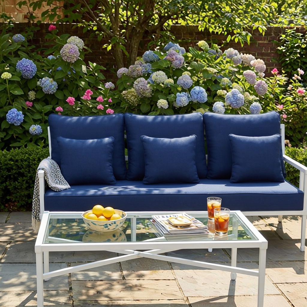 Amalfi Outdoor White 3 Seater Lounge