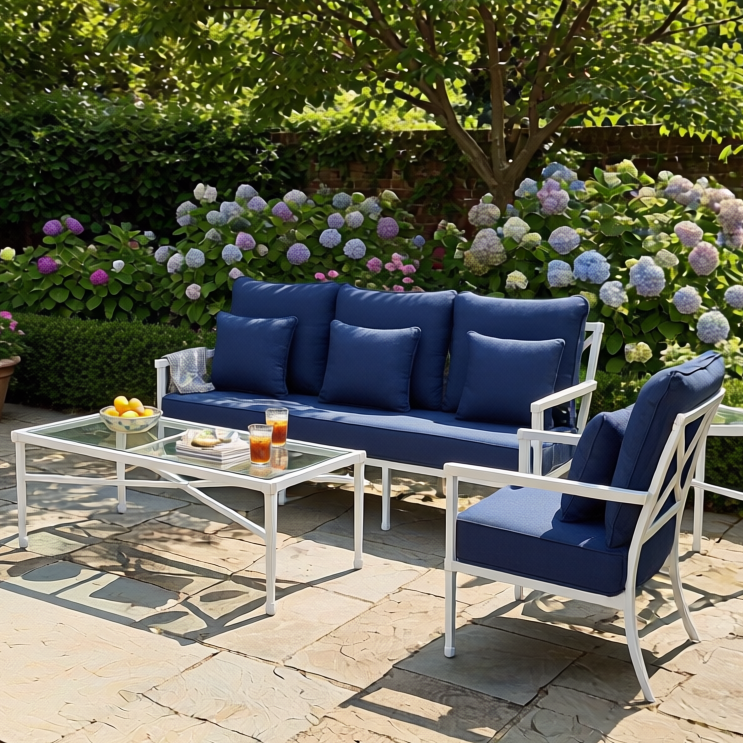 Amalfi White Outdoor Armchair
