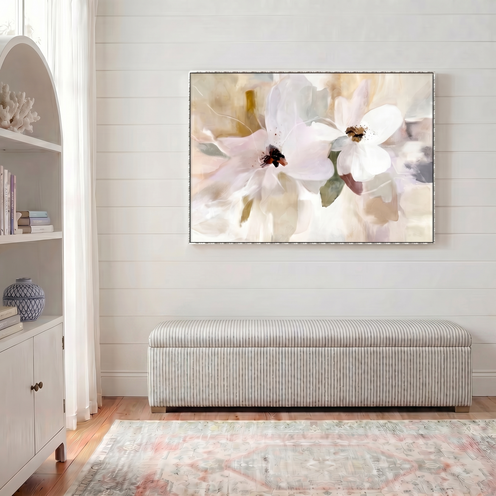 Abigail Plain Top Upholstered Storage Box