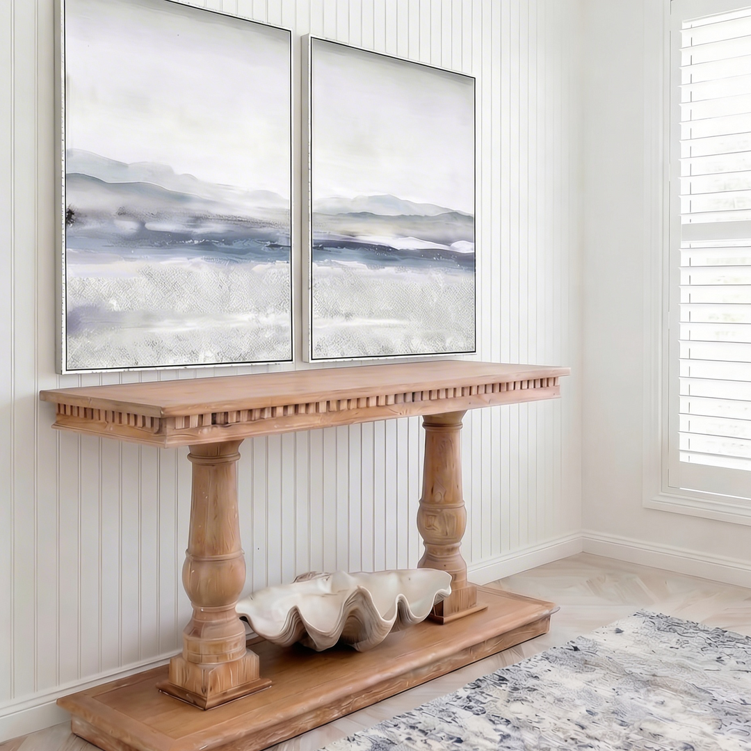 Bayside Breezes 2 Canvas In Antique Silver Frame