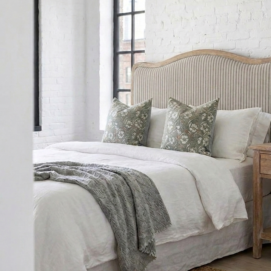 Isabelle French Provincial Curved Bedhead