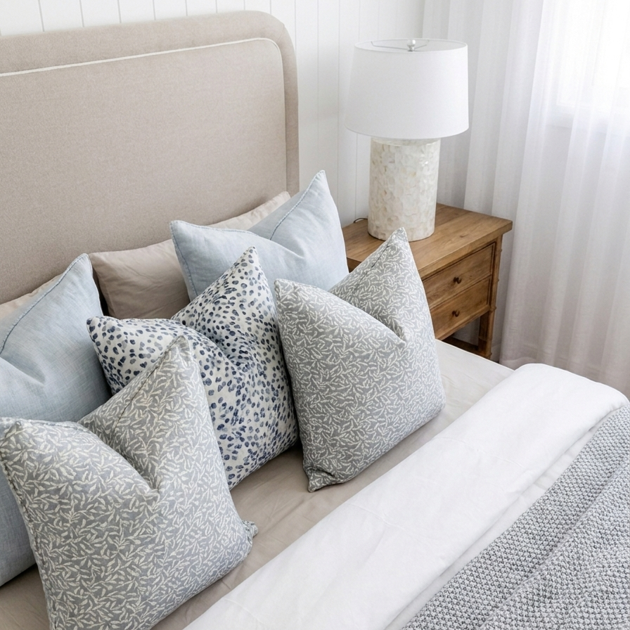 Willow Leaf Square Cushion