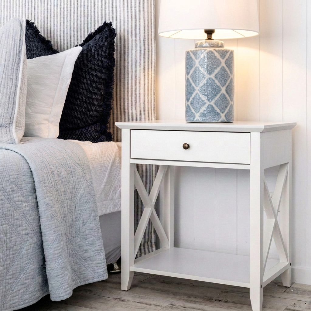 Nantucket Bedside Table - Flat Packed