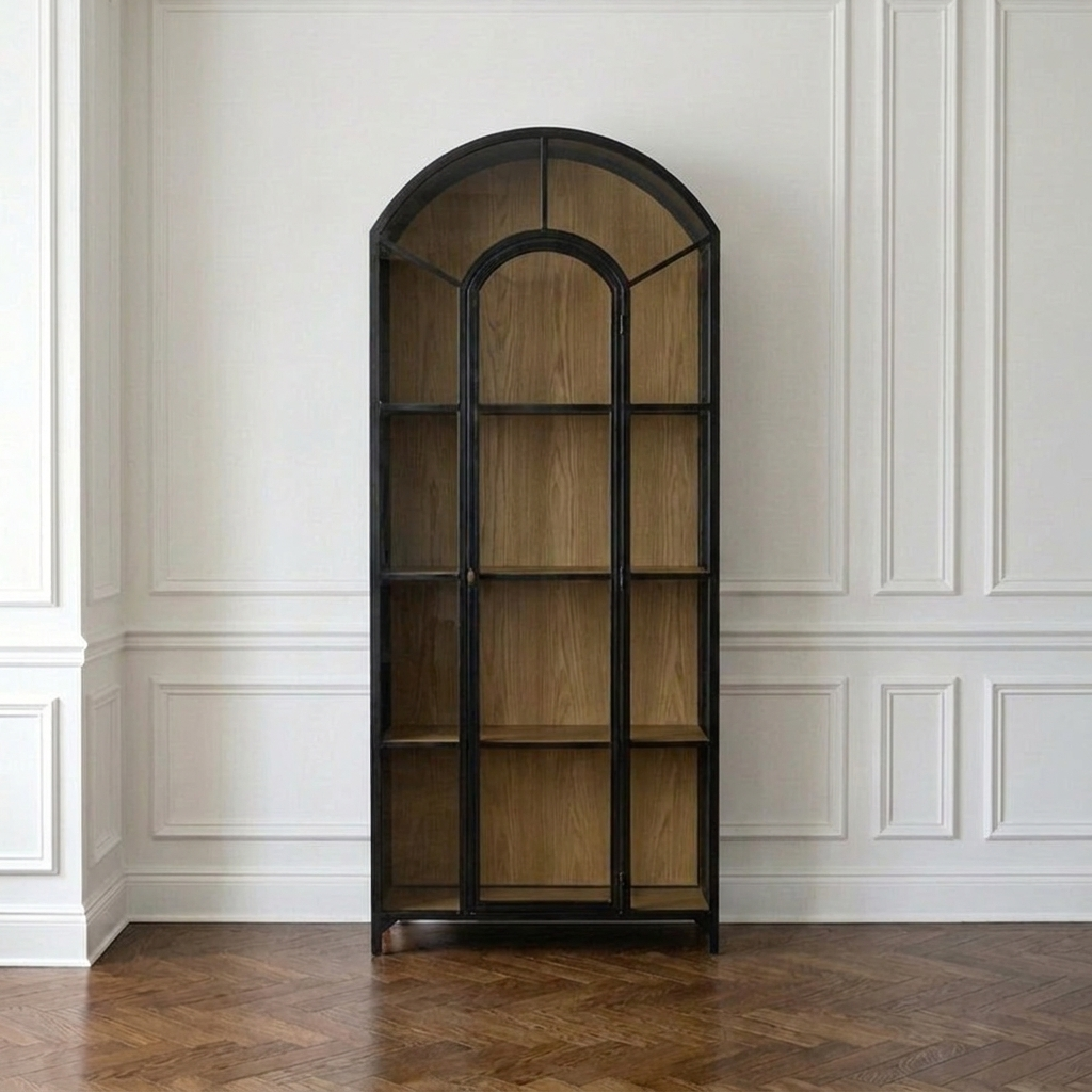 Cathedral Glass Display Cabinet