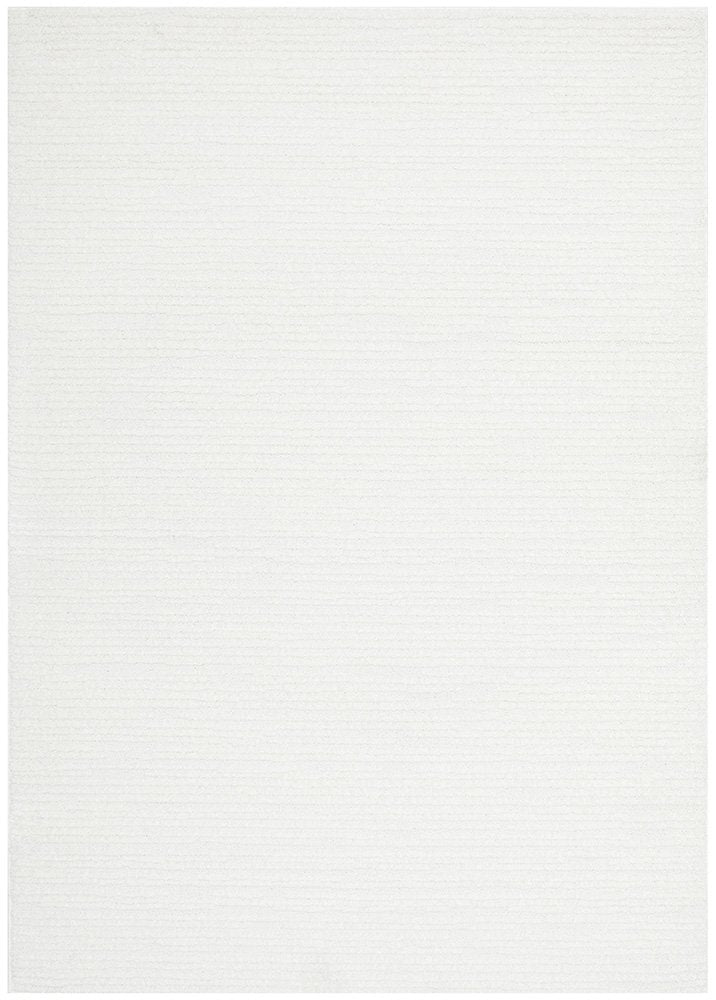 Sienna Modern White Rectangle Rug