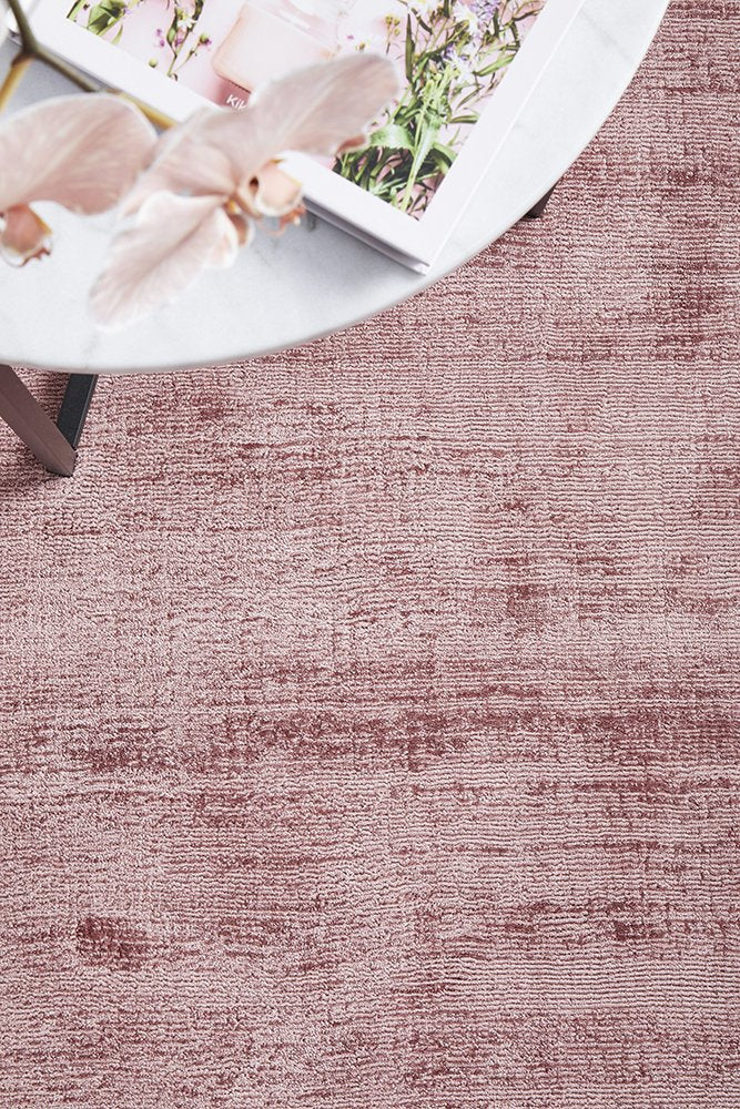 Blair Blush Viscose Rectangle Rug