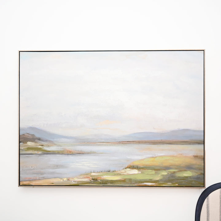 Riverbend Canvas In Antique Silver Frame