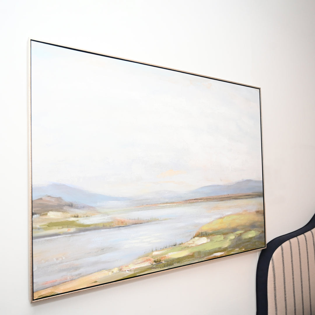 Riverbend Canvas In Antique Silver Frame