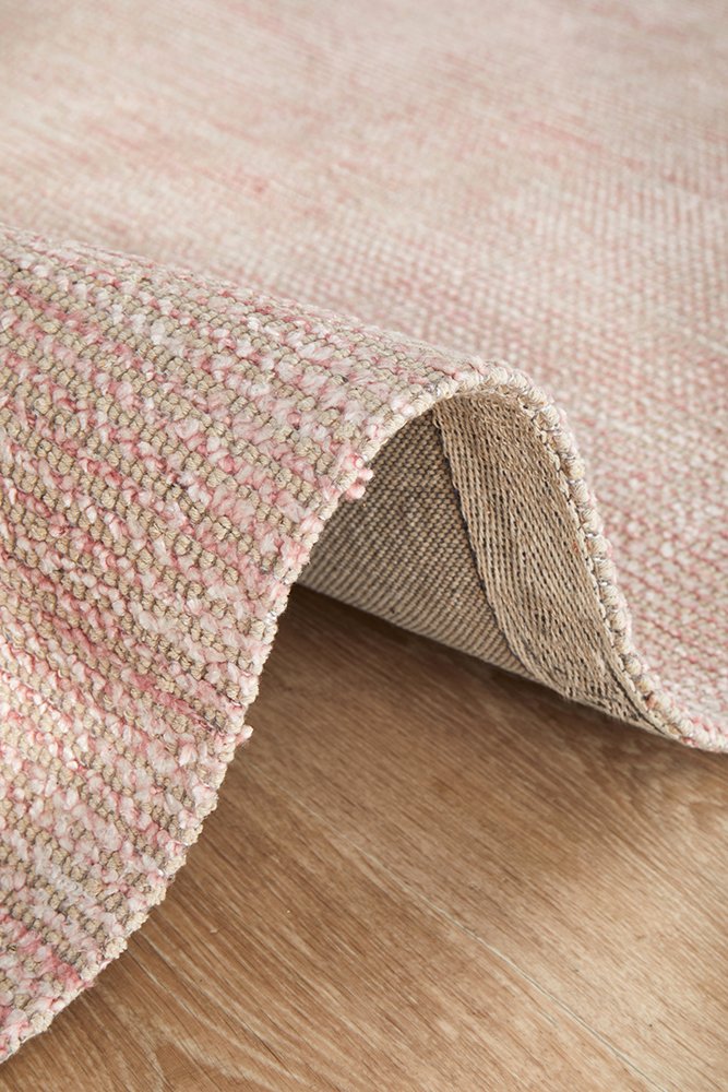 Rose Cotton Rayon Rectangle Rug
