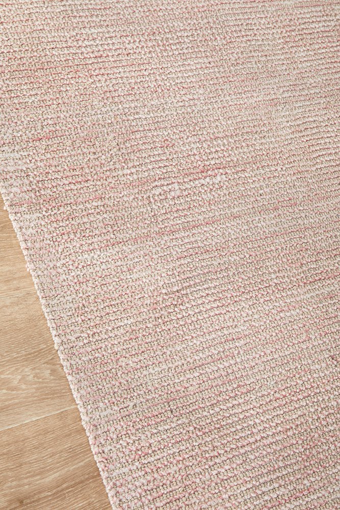 Rose Cotton Rayon Rectangle Rug