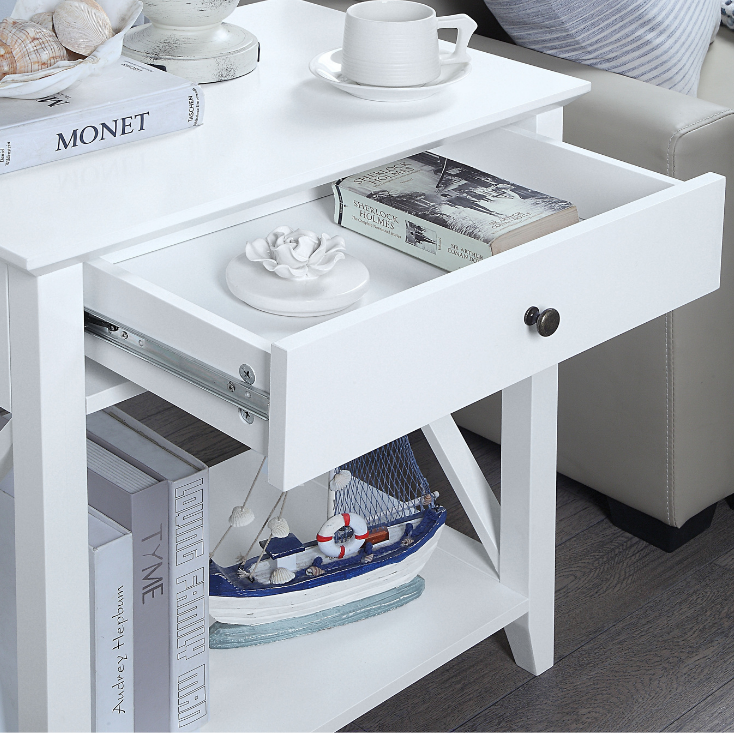 Nantucket Bedside Table - Flat Packed