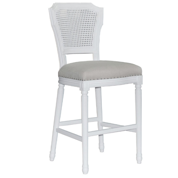 Buy Hamptons 'April' Luxury Upholstered Kitchen Stool