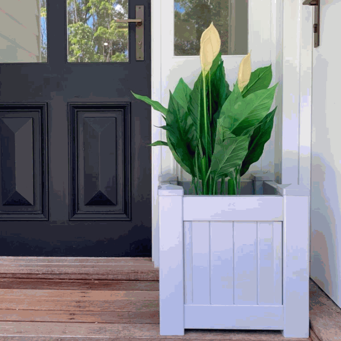 Buy Hamptons HAMPTONS Outdoor Square PVC Planter Box Dove Grey