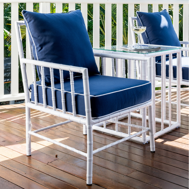 Whitsundays Outdoor Navy Occasional Chair- PREORDER
