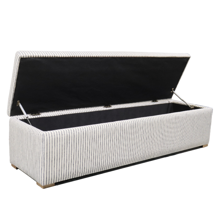 Abigail Plain Top Upholstered Storage Box