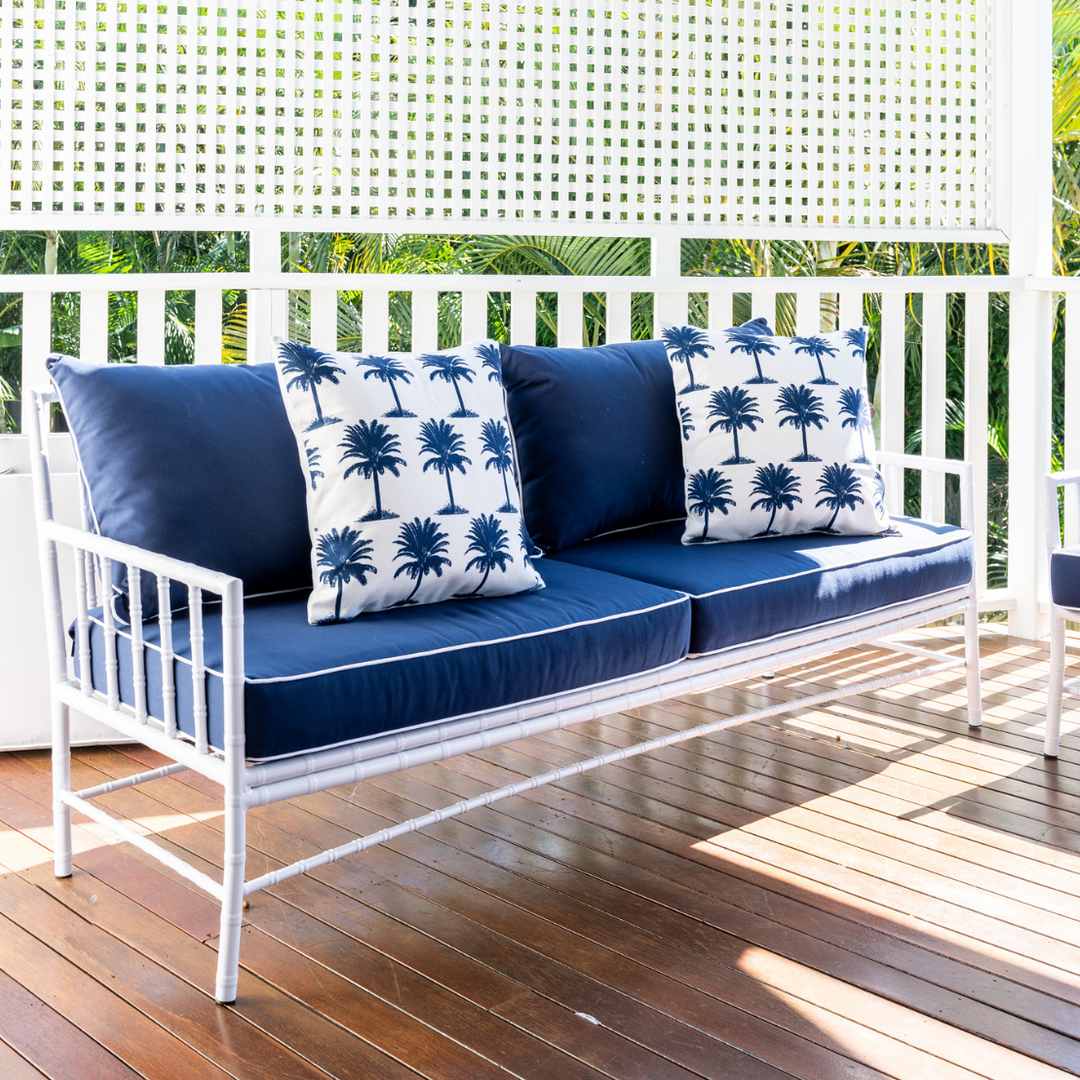 Ex floor Whitsundays Outdoor 3 Seater Lounge Navy