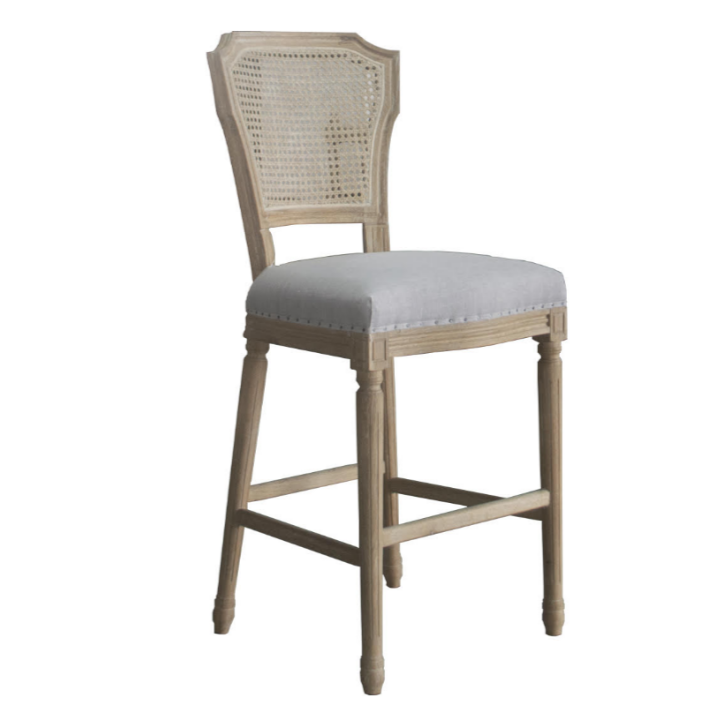 April Luxury Upholstered Kitchen Stool - Different batch
