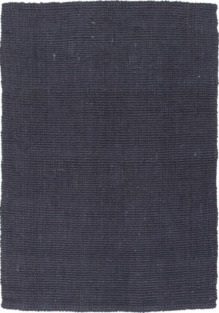 Chunky Natural Fiber Barker Navy Rectangle Rug