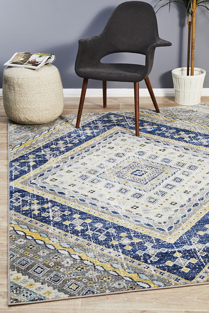 Babylon 203 Navy Rectangle Rug