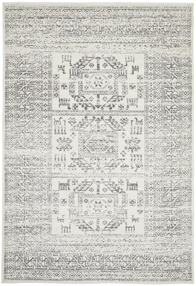 Chrome Addison Silver Rectangle Rug